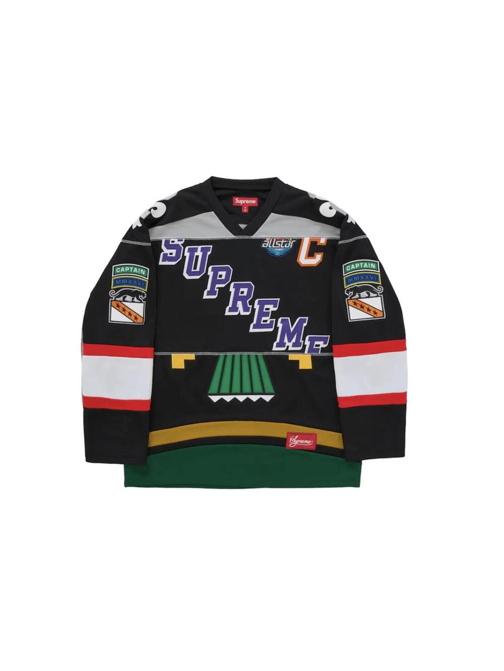 Supreme Paneled Hockey Jersey Black • L